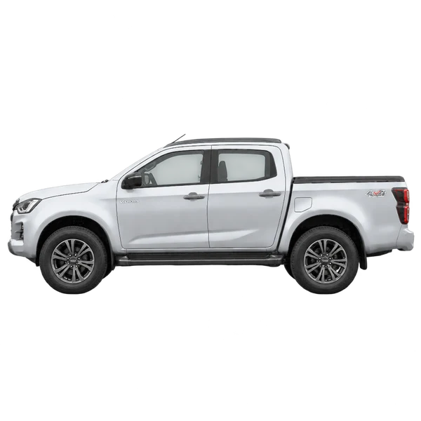 Isuzu D-Max V-Cross 2025 argent, vue côté (vers la gauche)