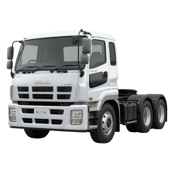 Isuzu Giga 2007 argent, vue trois-quarts avant (orienté vers la gauche)