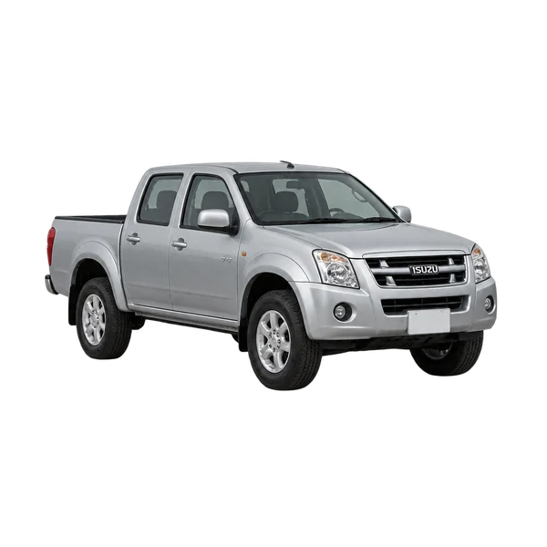 Isuzu T6F 2010 باللون فضي، منظر منظر أمامي بزاوية ثلاثة أرباع (متجه لليسار)
