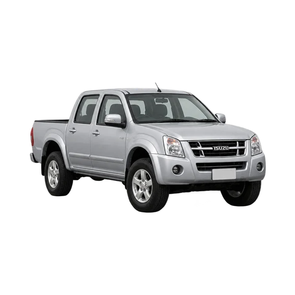 Isuzu T8F 2010 باللون فضي، منظر منظر أمامي بزاوية ثلاثة أرباع (متجه لليسار)
