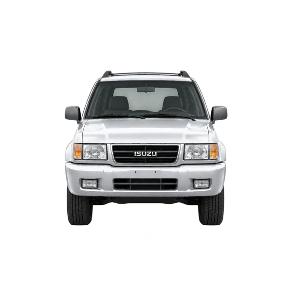 Isuzu Trooper 2000 en plateado, vista frontal
