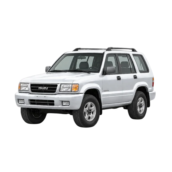 2002 Isuzu Trooper in Silber, Ansicht: Dreiviertelansicht vorne (nach links gerichtet)