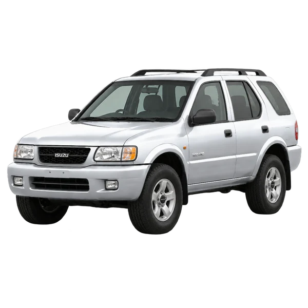 2002 ISUZU WIZARD — Front three-quarter (facing left), silver