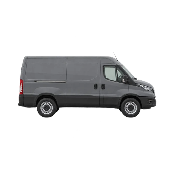 Iveco Daily 2022 gris, vue profil (tourné vers la droite)