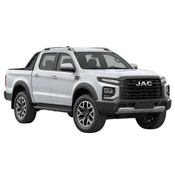 JAC T9 2024 باللون فضي، منظر زاوية ثلاثة أرباع أمامية (باتجاه اليمين)