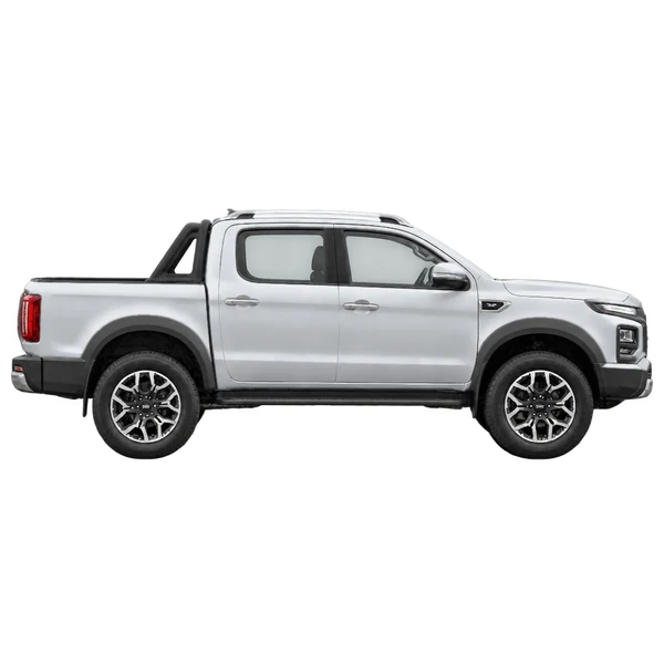 JAC T9 2024 باللون فضي، منظر منظر جانبي (باتجاه اليمين)