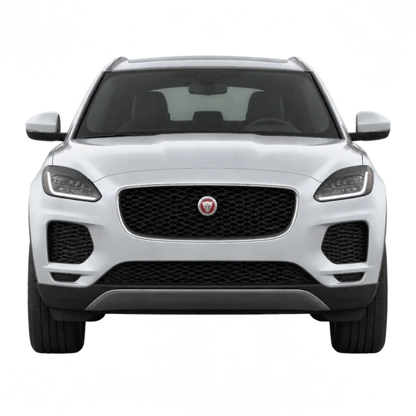 Jaguar E-Pace 2021 prata, vista frente