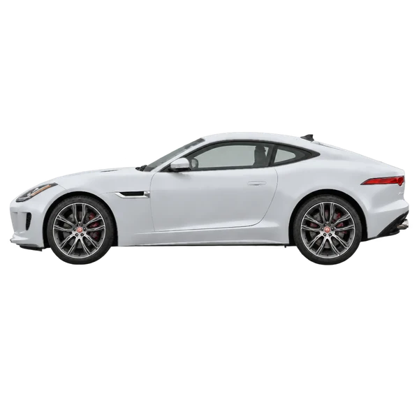 シルバーの2026 Jaguar F-Type(側面(左向き)ビュー)