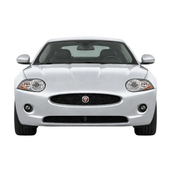 Jaguar XK 2012 en plateado, vista frontal