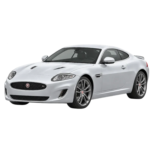 2014 JAGUAR XKR — Front three-quarter (facing left), silver