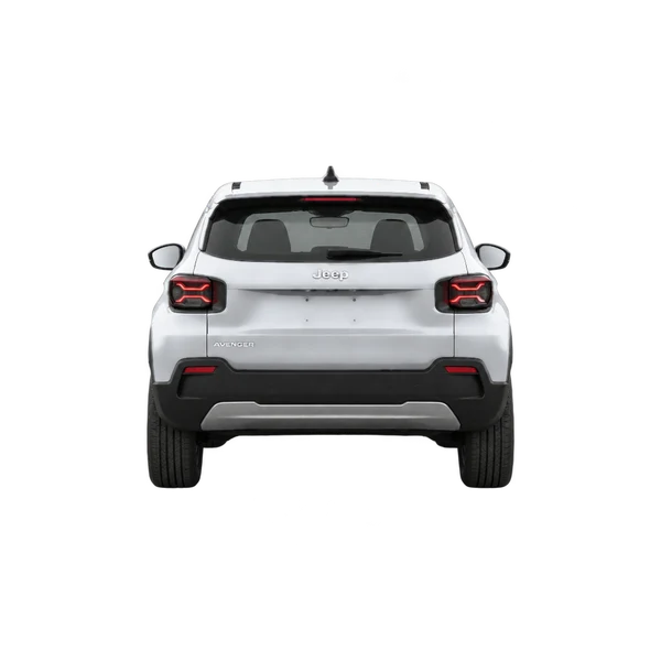 2024 Jeep Avenger in Silber, Ansicht: Heck