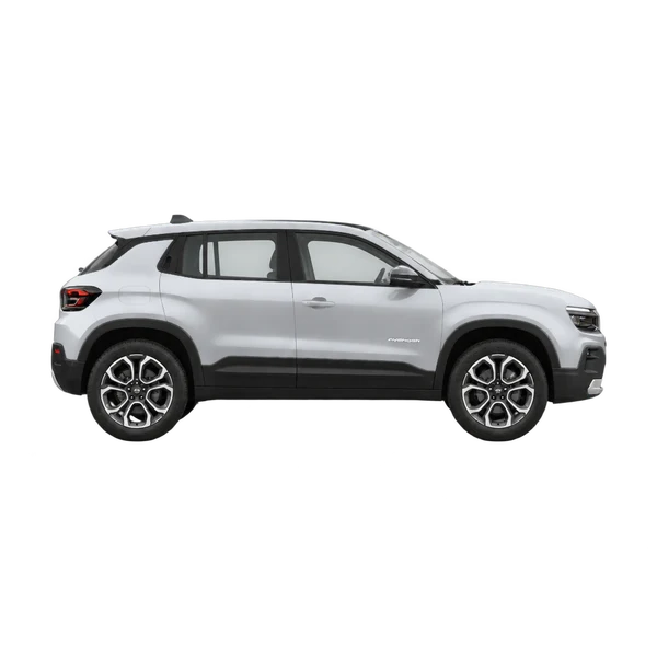 2024 Jeep Avenger in Silber, Ansicht: Seite (nach rechts gewandt)