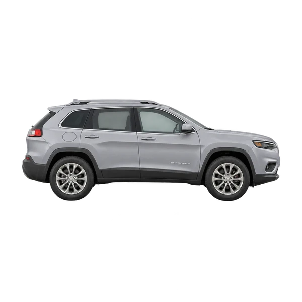 2021 Jeep Cherokee in Silber, Ansicht: Seite (nach rechts gewandt)