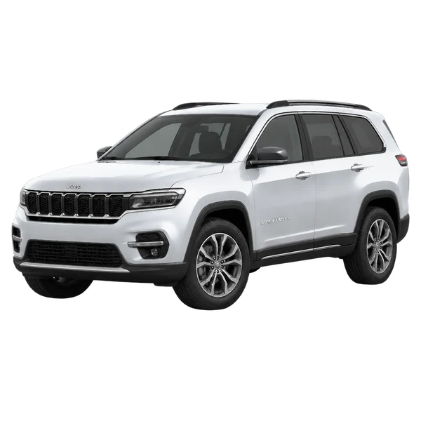 2024 JEEP COMMANDER — Front three-quarter (facing left), silver
