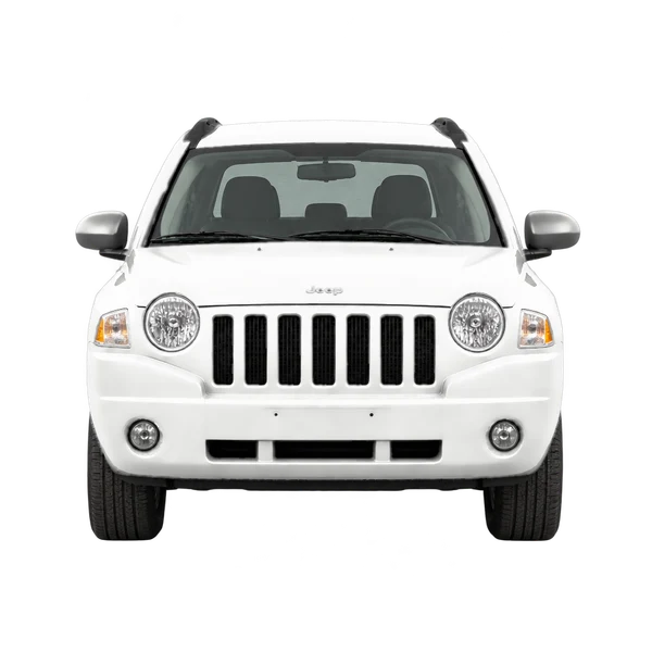 ホワイトの2011 Jeep Compass（正面ビュー）