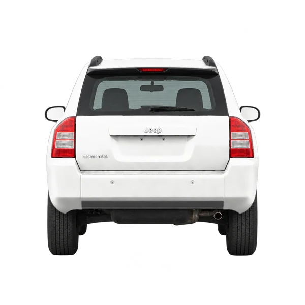 ホワイトの2016 Jeep Compass（リアビュー）