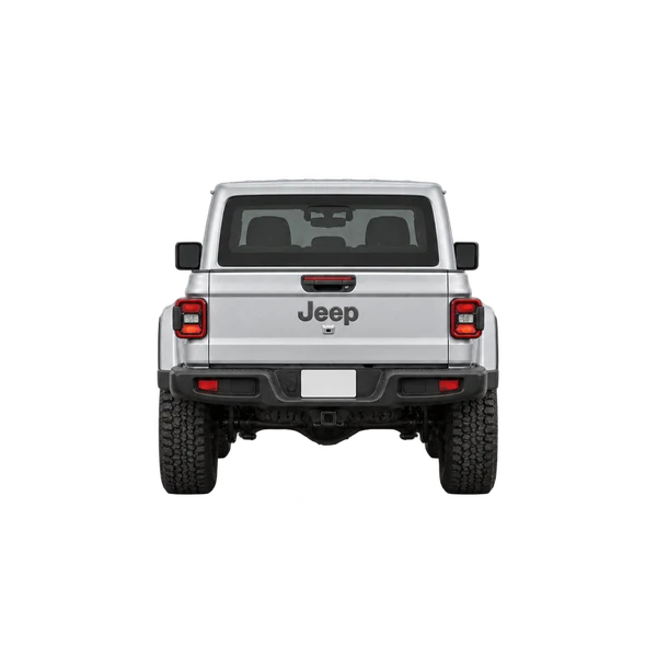 シルバーの2022 Jeep Gladiator(リアビュー)