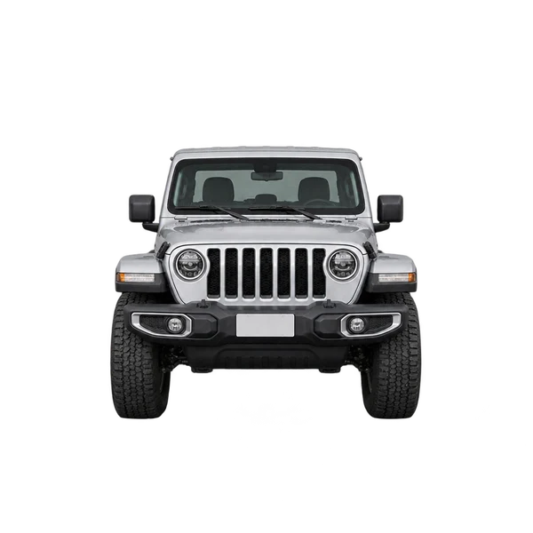 2025 Jeep Gladiator in Silber, Ansicht: Front
