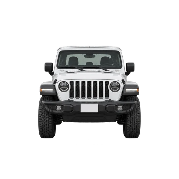 2025 Jeep Gladiator in weiß, Ansicht: Front