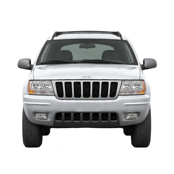 2002 Jeep Grand Cherokee in Silber, Ansicht: Front