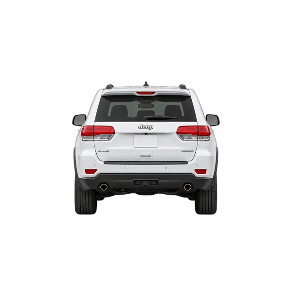 white 2014 Jeep Grand Cherokee rear view
