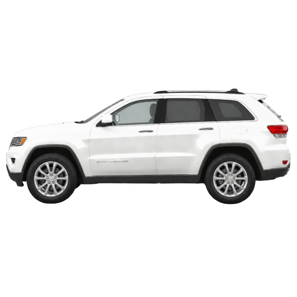 2017 Jeep Grand Cherokee in weiß, Ansicht: Seite (nach links gerichtet)