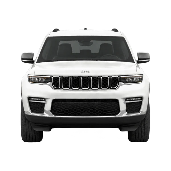 white 2022 Jeep Grand Cherokee front view