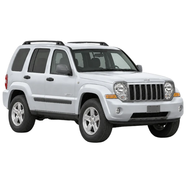 silver 2012 Jeep Liberty front three-quarter (facing right) view