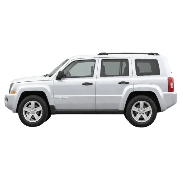 Jeep Patriot 2007 argent, vue côté (vers la gauche)