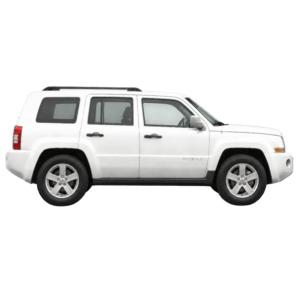 Jeep Patriot 2008 blanc, vue profil (tourné vers la droite)