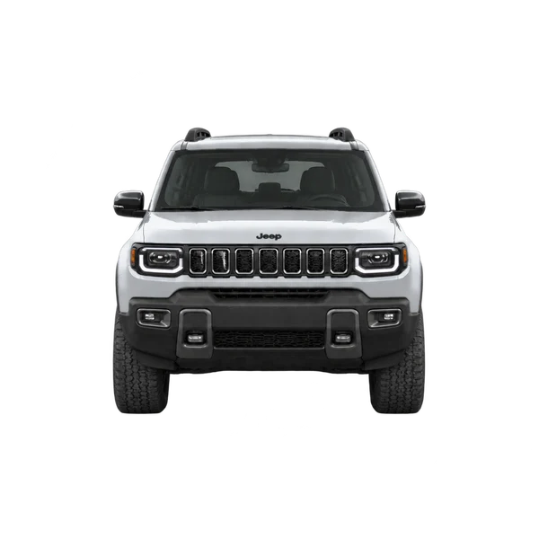シルバーの2027 Jeep Recon（正面ビュー）