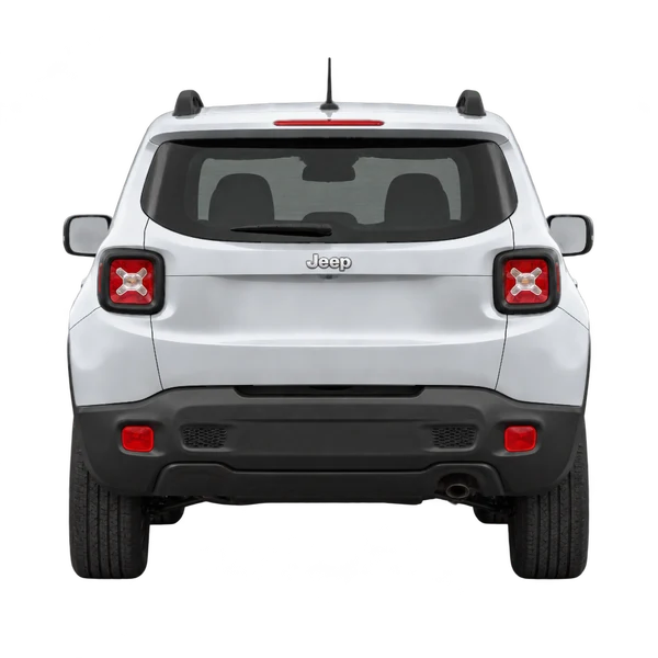 2016 Jeep Renegade in Silber, Ansicht: Heck