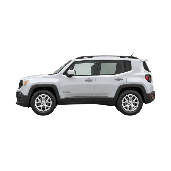 2016 Jeep Renegade in Silber, Ansicht: Seite (nach links gerichtet)