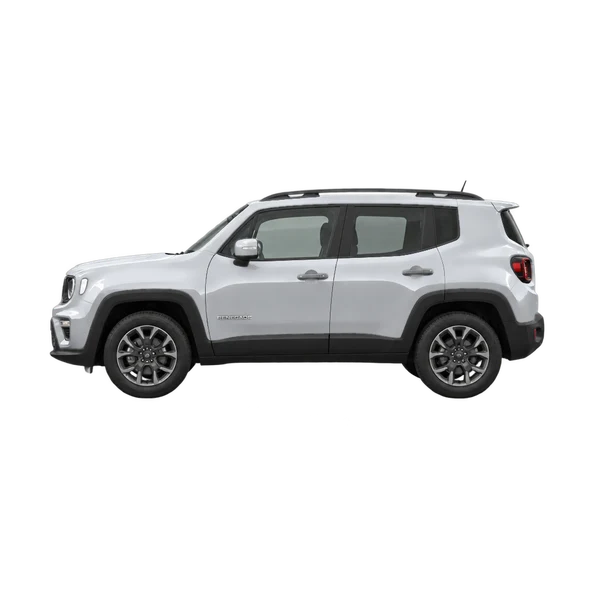 2026 Jeep Renegade in Silber, Ansicht: Seite (nach links gerichtet)