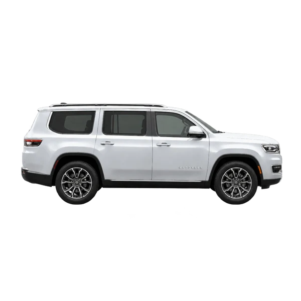 Jeep Wagoneer 2022 argent, vue profil (tourné vers la droite)
