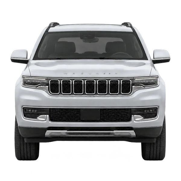 2024 Jeep Wagoneer in Silber, Ansicht: Front