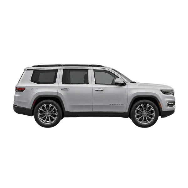 2025 Jeep Wagoneer in Silber, Ansicht: Seite (nach rechts gewandt)