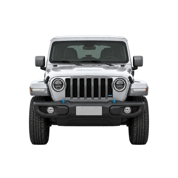 Jeep Wrangler 4XE 2024 argent, vue avant