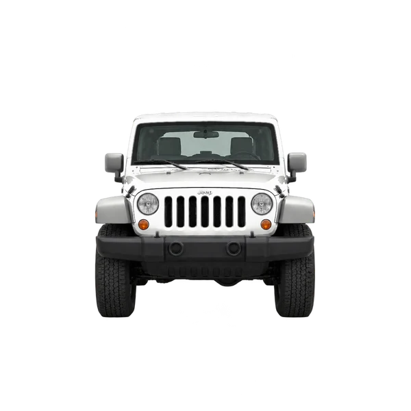Jeep Wrangler 2008 branco, vista frente