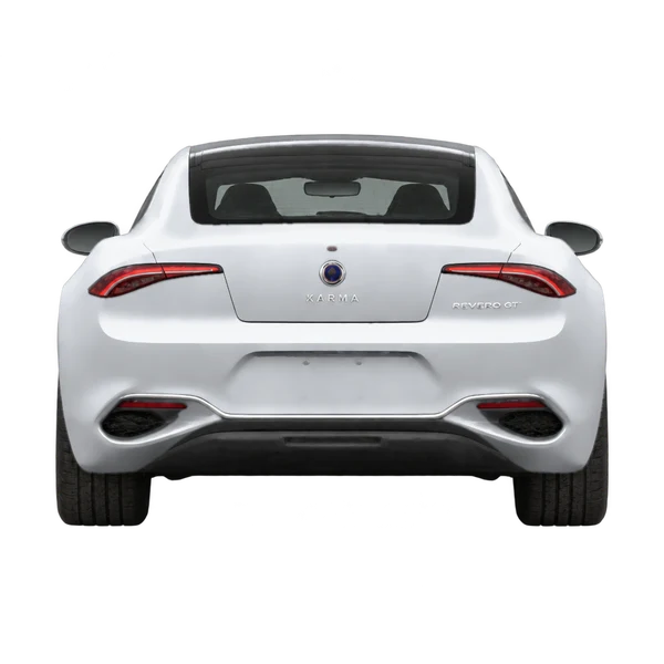 2021 Karma Revero GT in Silber, Ansicht: Heck