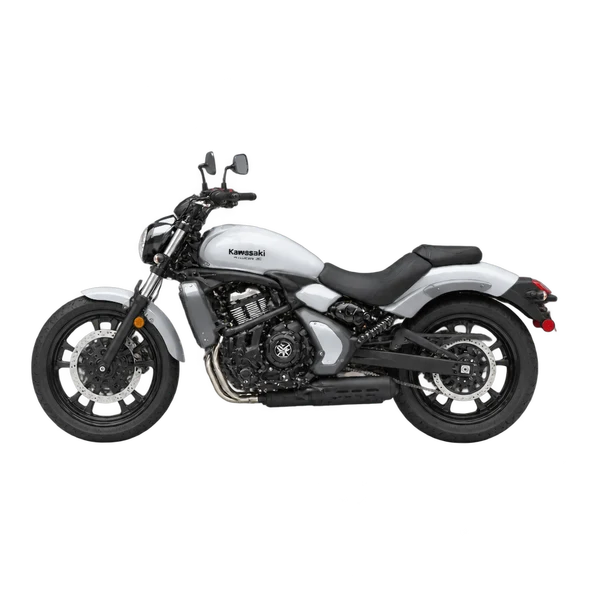 2019 Kawasaki Vulcan S in Silber, Ansicht: Seite (nach links gerichtet)
