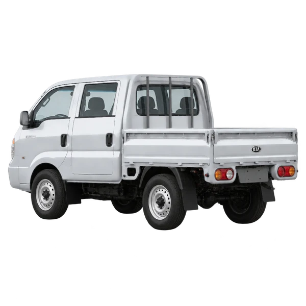 Kia Bongo 2005 argent, vue trois-quarts arrière (orienté vers la gauche)