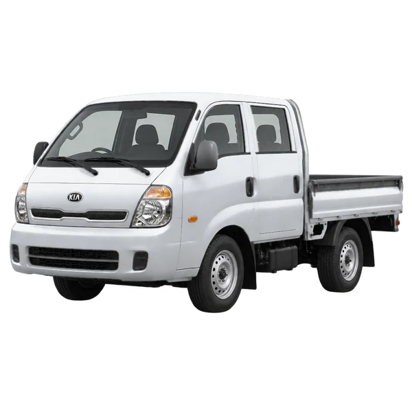 Kia Bongo 2012 argent, vue trois-quarts avant (orienté vers la gauche)