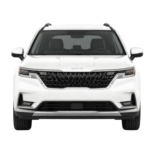 white 2022 Kia Carnival front view