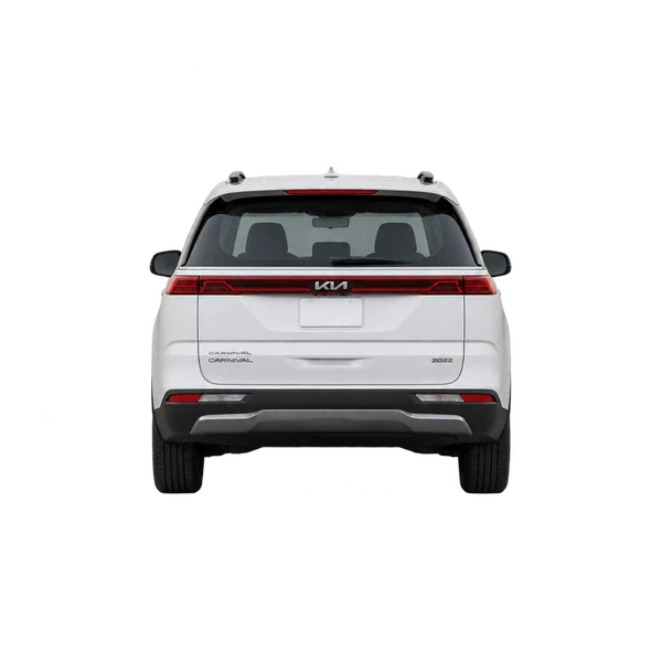 white 2022 Kia Carnival rear view