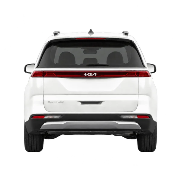 2023 Kia Carnival in weiß, Ansicht: Heck