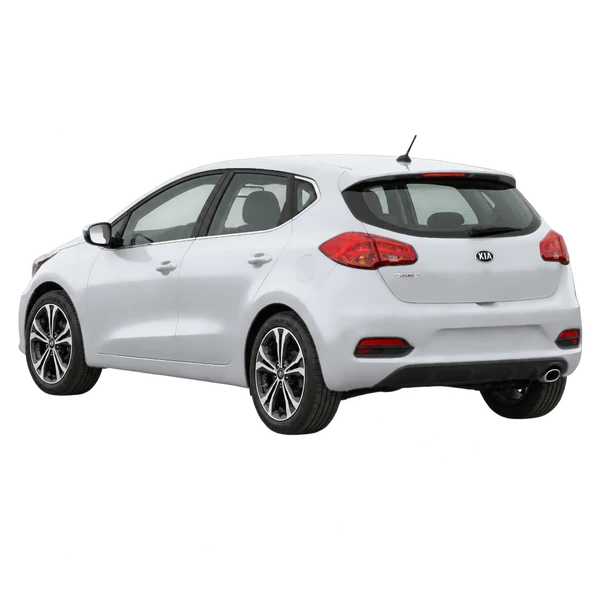 Kia Ceed 2018 en plateado, vista tres cuartos trasero (mirando a la izquierda)