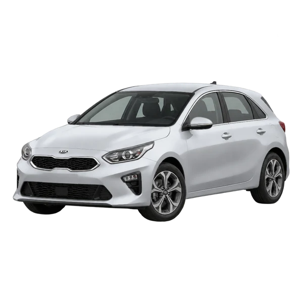 Kia Ceed 2019 en plateado, vista frontal tres cuartos (hacia la izquierda)