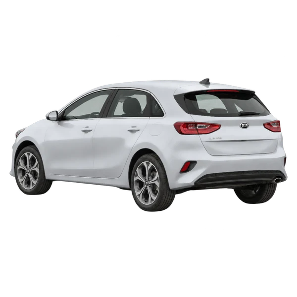 2019 Kia Ceed in Silber, Ansicht: Dreiviertelansicht von hinten (nach links gerichtet)