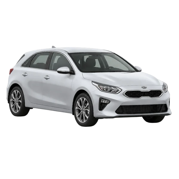 Kia Ceed 2020 en plateado, vista frontal tres cuartos (hacia la izquierda)
